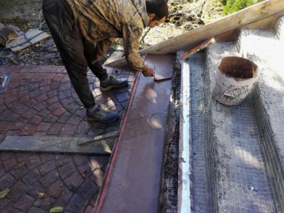 Крыльцо из бетона своими руками,Печатный бетон